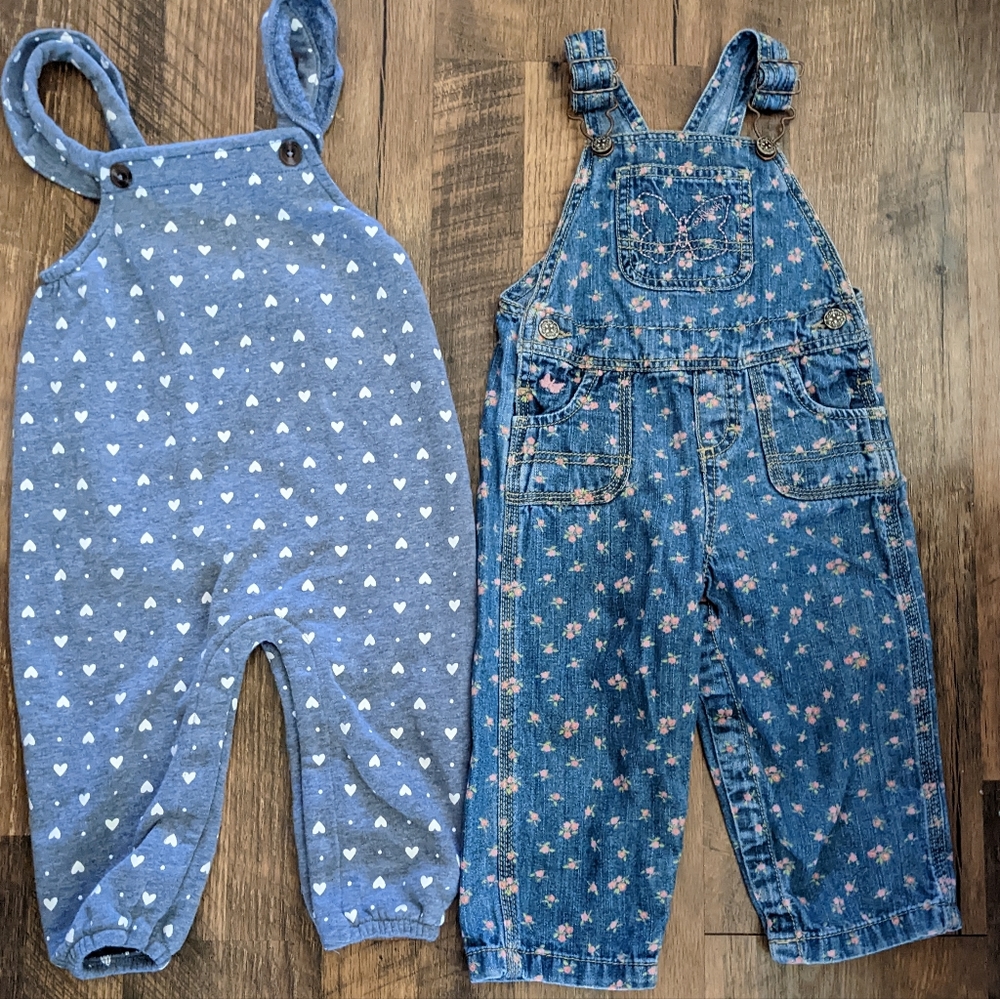 Two overalls- old navy and Oshkosh